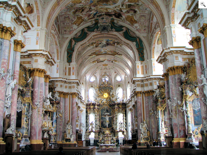 Stuckaturen in der Klosterkirche Fürstenfeld bei München